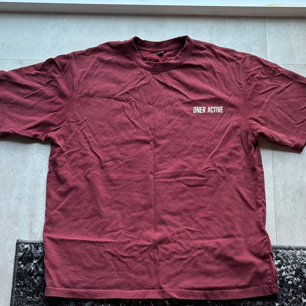 Oner Active Burgundy Graphic Tee